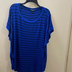 Plus size royal blue top